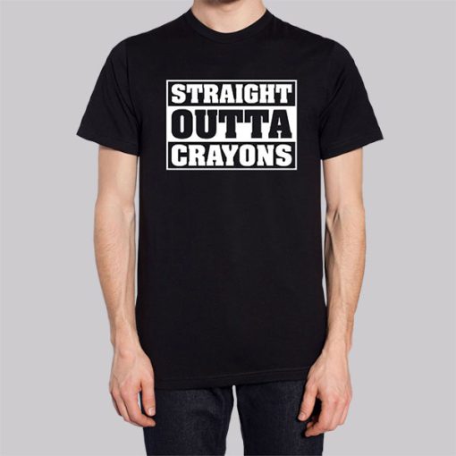 Elementary Teacher Straight Outta Crayons Hoodie