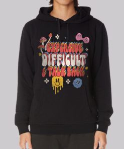 Expensive and Difficult Talks Back Hoodie 3 Expensive and Difficult Talks Back Hoodie 4