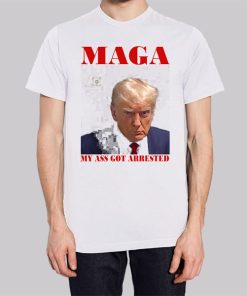 Face Maga My Ass Got Arrested Hoodie 3