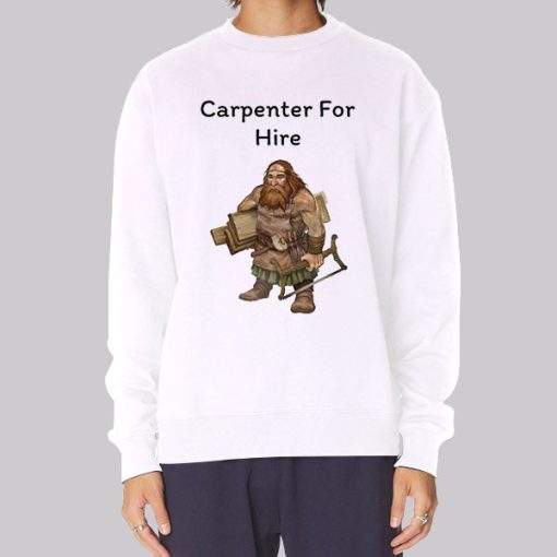 Fantasy Cartoon Hire a Carpenter Hoodie