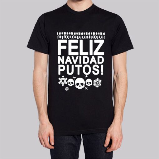 Feliz Navidad Putos Skull Hoodie