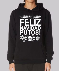 Feliz Navidad Putos Skull Hoodie 4