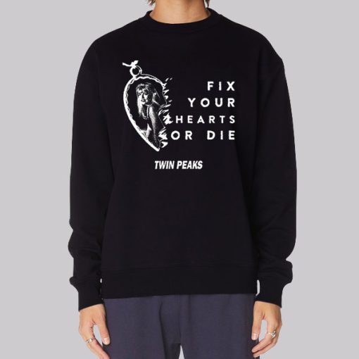 Fix Your Hearts or Die Twin Peaks Hoodie