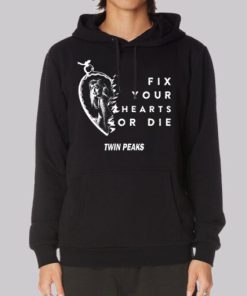 Fix Your Hearts or Die Twin Peaks Hoodie 4