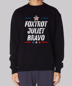 Flag USA Foxtrot Juliet Bravo Hoodie