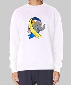 Flower Ribbon Elephant With Down Syndrome Hoodie