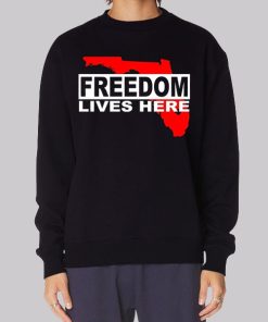 Freedom Lives Here Florida Map Hoodie