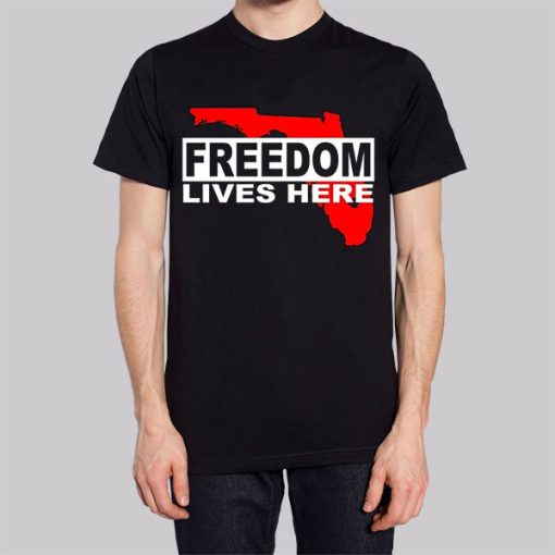 Freedom Lives Here Florida Map Hoodie