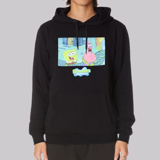 Freeze SquarePants Spongebob Excited Hoodie