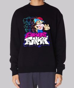 Friday Night Funkin Skid and Pump Hoodie