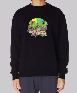 Frog and Toad Be Gay Do Crime Frog Hoodie
