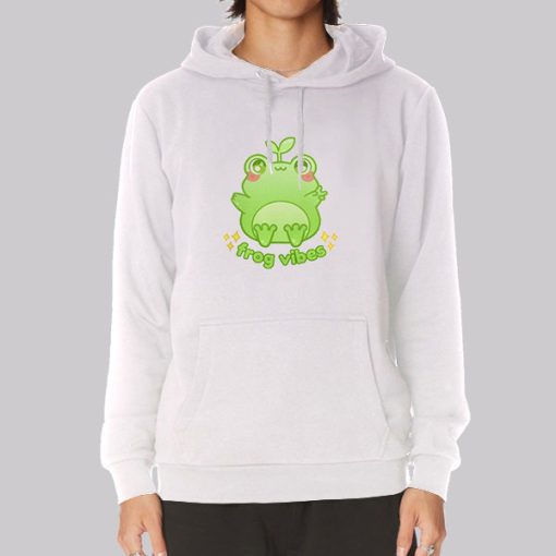 Froggycrossing Merch Frog Vibes Hoodie