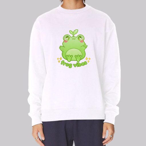 Froggycrossing Merch Frog Vibes Hoodie