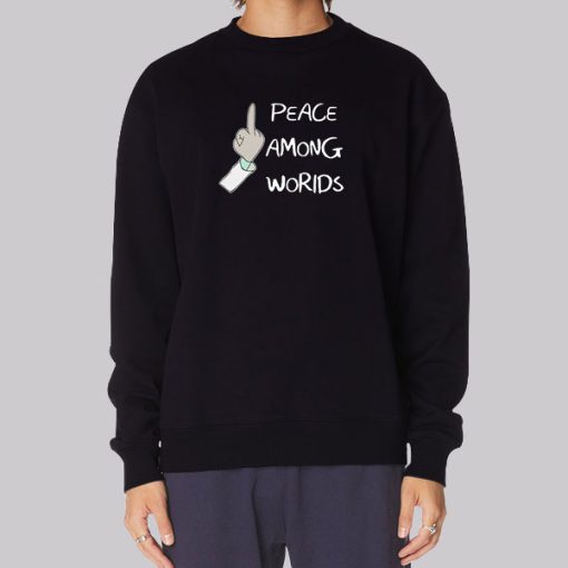 Fuck Finger Peace Among Worlds Hoodie