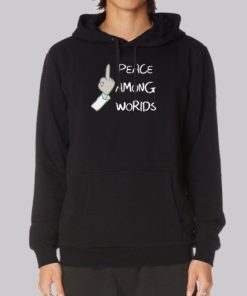 Fuck Finger Peace Among Worlds Hoodie 4
