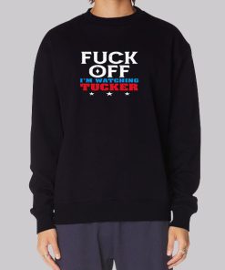 Fuck off Tucker Carlson Baffled Hoodie