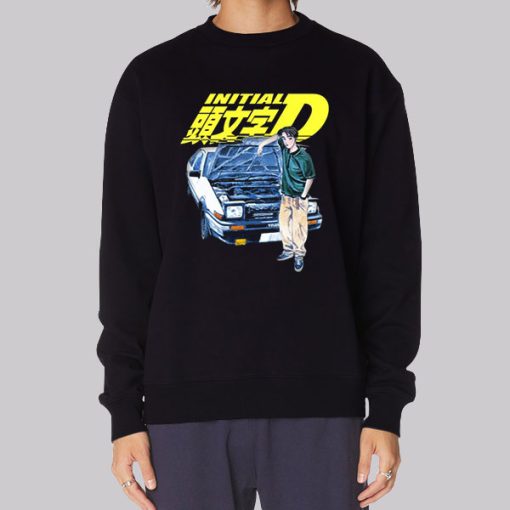 Fujiwara Ae86 Manga Initial D Hoodie