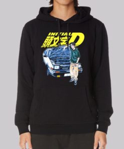 Fujiwara Ae86 Manga Initial D Hoodie 4