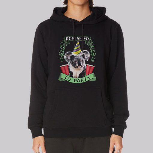 Funny Animal Koalified to Party Hoodie