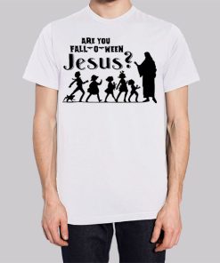 Funny Are You Fall O Ween Jesus Hoodie 3