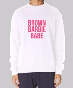 Funny Babe Brown Barbie Hoodie