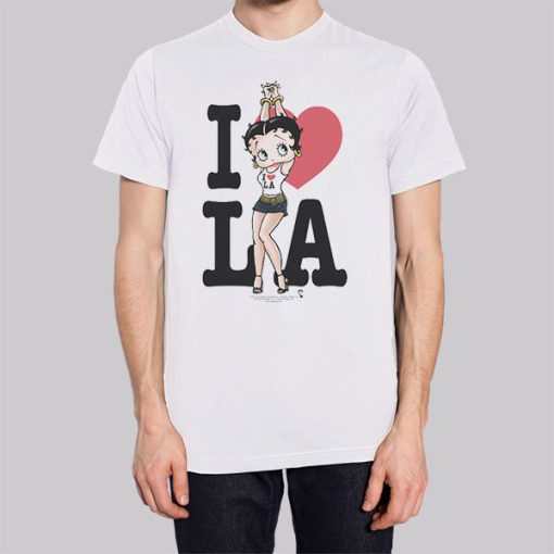 Funny Betty Boop I Heart La Hoodie