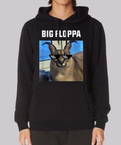 Funny Big Floppa Cat Meme Hoodie Funny Big Floppa Cat Meme Hoodie