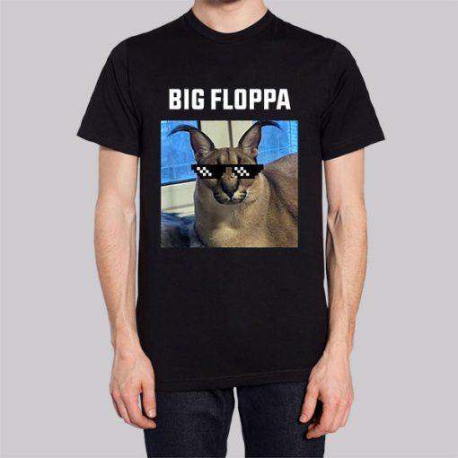 Funny Big Floppa Cat Meme Hoodie