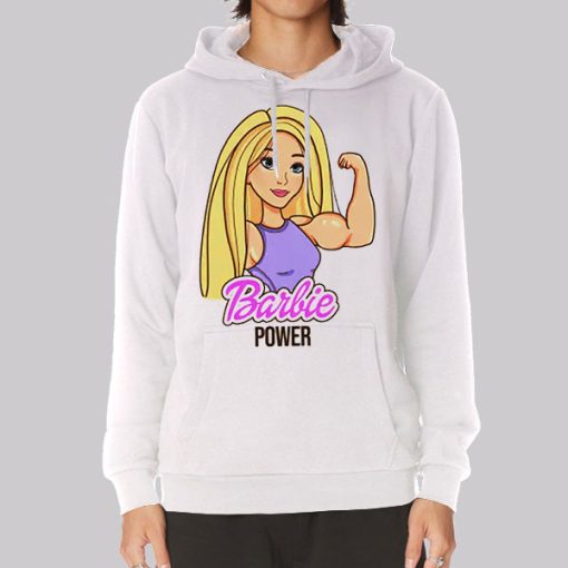 Funny Bodybuilding Barbie Power Hoodie