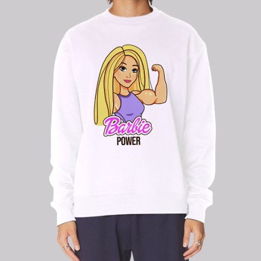 Funny Bodybuilding Barbie Power Hoodie