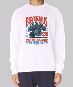 Funny Boygenius Monster Truck Hoodie