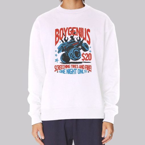 Funny Boygenius Monster Truck Hoodie