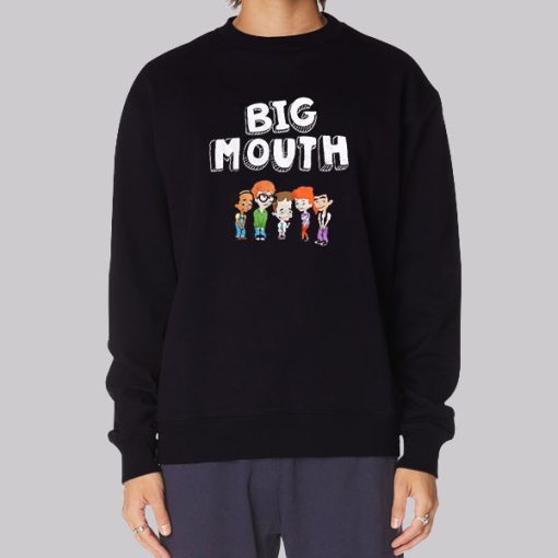 Funny Cartoon Big Mouth Merch Hoodie