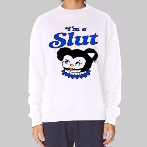 Funny Cartoon I’m a Slut Hoodie