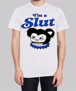 Funny Cartoon Im a Slut Hoodie 3