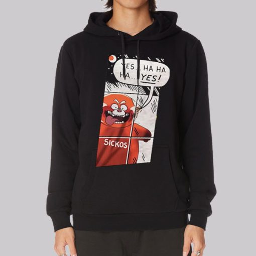 Funny Cartoon Sickos Haha Yes Hoodie