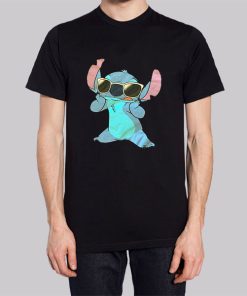 Funny Cartoon Stitch Glasses Hoodie 3