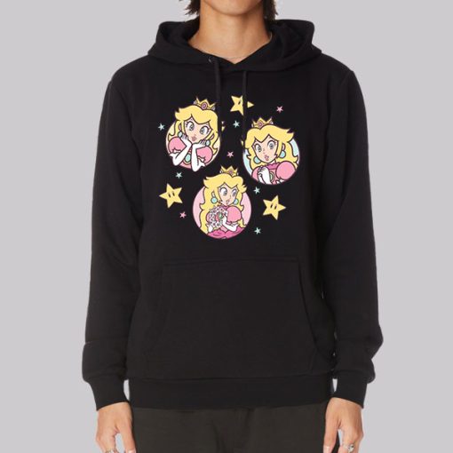 Funny Character Princess Peach Hoodie