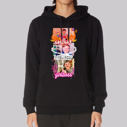 Funny Chuckle Sandwich Gaslight Gatekeep Girlboss Hoodie