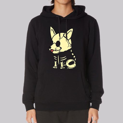 Funny Corgi Skeleton Hoodie