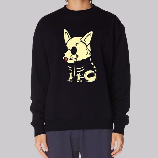 Funny Corgi Skeleton Hoodie