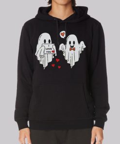 Funny Couple Ghost Valentines Day Hoodie Funny Couple Ghost Valentines Day Hoodie