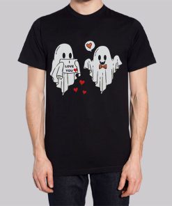 Funny Couple Ghost Valentines Day Hoodie 3