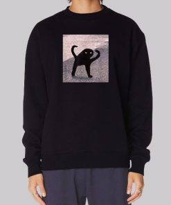 Funny Cursed Cat Meme Hoodie
