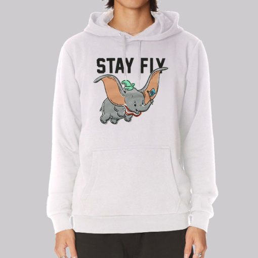 Funny Dumbo Stay Fly Hoodie