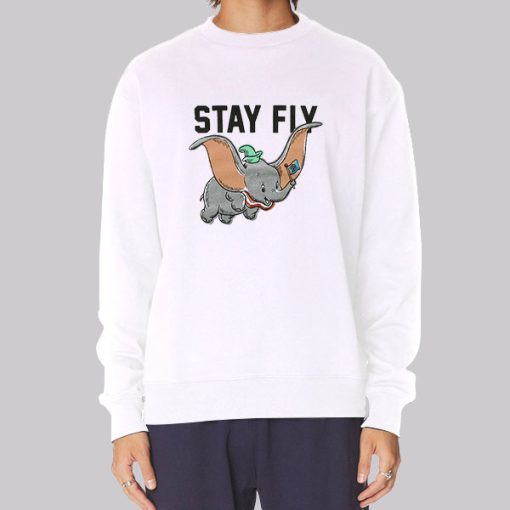 Funny Dumbo Stay Fly Hoodie