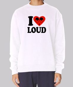 Funny Emoji I Love Loud Hoodie