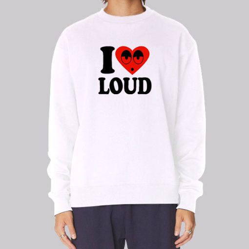 Funny Emoji I Love Loud Hoodie