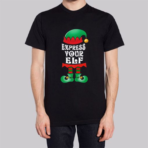 Funny Express Your Elf Christmas Hoodie