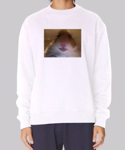 Funny Face Hamster Staring Hoodie